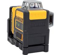 Láser de líneas 2x360° DCE0811D1G, 10,8Volt, Láser de líneas cruzadas negro/Amarillo