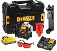 Láser Dewalt DCE089D1R-QW de 3 líneas y 360° XR de litio, 10,8 V, haz rojo, 1
