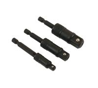 Laser Herramientas 3pc 75mm Taladro Impacto Quick Cierre Adaptador Enchufe Juego