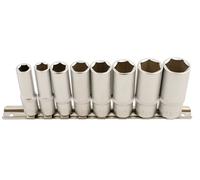 Laser Herramientas Af Socket Profundo Juego 1cmD 8pc De 1cmA 13/16 Un Hex 5694