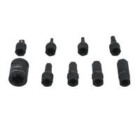 Laser Herramientas Dual Drive Hex Impacto Llave Vaso Juego 9pc En Eva Espuma
