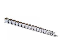 Laser Herramientas Métrico Alldrive Enchufe Juego 1cmD 18pc De M6A M24 En Raíl