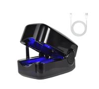 Laser Hongos Uñas Pies,Dispositivo de Láser de Hongos Uñas,Láser Antifúngico de Luz Azul de 910nm Infrarrojo 460nm,Uso Para Múltiples Uñas de Manos y Pies,Negro