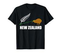 Laser Kiwi Flag New Zealand Flag Camiseta