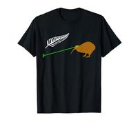 Laser Kiwi Flag New Zealand Flag Camiseta
