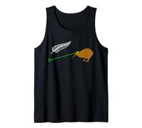 Laser Kiwi Flag New Zealand Flag Camiseta sin Mangas