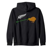 Laser Kiwi Flag New Zealand Flag Sudadera con Capucha