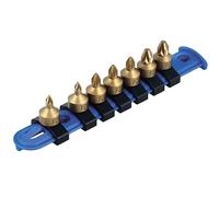 Laser Low Profile Pozi Drive Socket bit Set 1/4" D 7pc