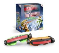 Laser Shoot, Juego de Batalla Visión Láser con 2 Máscaras Interactivas, 5 Vidas por Jugador, Alcance 8 Metros, Juego Activo y Divertido para 2 Jugadores, +7 años, Bizak (64170002)