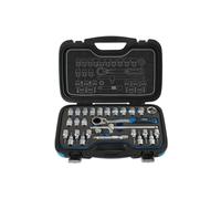Laser Tools Ir a Través Enchufe Juego 1.3cmD 28pc 10A 27mm Hex Y Torx Brocas