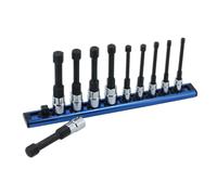 Laser 8910 Reduced Shank Hex Socket bit Set 1/4" D & 3/8" D 10pc