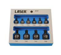 Laser Tools Perfil Bajo Impacto Toma Estrella Set de Brocas 0.6cmD, 1cmD 10pc