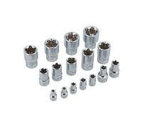 Laser Tools Torx Plus Epr Enchufe Juego 0.6cmD, 1cmD, 1.3cmD 16pc 7189