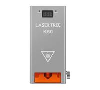 LASER TREE Módulo láser de potencia óptica de 60 W, cabezal láser K60 con módulo de luz azul TTL de asistencia de aire, cabezal de módulo cortador láser comprimido de 12 haces para máquina láser, 24 V