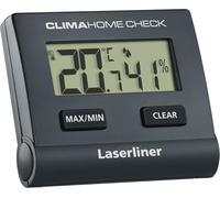 Laserliner Higrómetro digital ClimaHome Check, medidor de temperatura y humedad con memoria mín/máxima, control del clima interior, ideal para apartamento, oficina, sótano