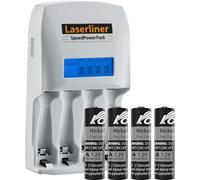 Laserliner SpeedPowerPack Cargador de batería inalámbrico de Alto Rendimiento con función de actualización para una duración Prolongada