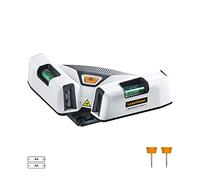 Laserliner - SuperSquare-Laser 4 - Láser de línea de 90° - Láser de ángulo Recto - Láser Rojo - Alcance 15m - Instalación en baldosas, Suelos y Paredes - Todas Las Superficies - Puede Utilizarse como