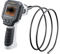 Laserliner VideoScope One - Inspector de vídeo, sonda de 1,5 m/Ø 6 mm, cabezal de cámara impermeable, 4 luces LED, pantalla LCD, zoom digital y rotación de imagen para inspecciones de tubos, paredes y