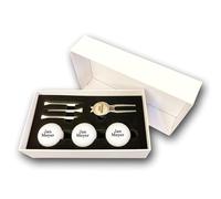 Lasernauten Wilson Ultra - Juego de pelotas de golf (3 pelotas de golf Wilson y 3 tees en caja de regalo), color blanco