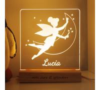LASERO' Lampara Personalizada Bebe con Nombre - Regalo Recien Nacido Niño Regalos Personalizados Bautizo Niña Originales