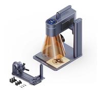 LaserPecker 4 Grabadora Láser Portátil Con Poste de Extensión Giratorio Dual Luz Azul Semiconductora de 450 nm + Luz Infrarroja de 1064 nm, Velocidad 4000mm/s, Precisión 0.01mm
