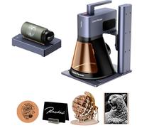 LaserPecker LP2 Plus Grabador láser de diodo de 10W, ultra rápido 4000 mm/s, máquina de corte y grabado portátil, precisión 4K para madera, cuero, acrílico, metal revestido, etc. (Pro)