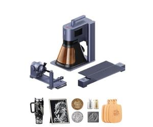 LaserPecker LP5 20W Grabadora Laser Fibra y Diodo con Extensión Deslizante y Extensión Giratoria, Velocidad de 10000mm/s Máquina de Corte & Grabado Láser Adecuado para producción comercial en masa