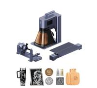 LaserPecker LP5 20W Grabadora Laser Fibra y Diodo con Extensión Giratorio y Extensión Slide, Precisión Ultraalta de 0,0027mm Velocidad de 10000mm/s Máquina de Corte & Grabado Láser