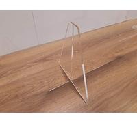 Laserplast Pie de metacrilato para protector mostrador 3mm - Peana para apoyo de mampara protectora para comercio - Soporte pantalla protección - Valido para metacrilato de 3mm. (Peana/Pie)