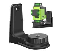 Laserr Levels - Nivel láser verde | Herramienta de nivelación láser giratoria de 360 grados | Soporte de nivelación multifuncional en de L de 1/4 pulgadas con imán para atraer | Soporte de