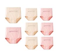 LaseVe Mujeres Cintura Alta Ropa Interior Bolsillo con Cremallera Oculta Bragas Viaje Calzoncillos Seguridad Calzoncillos Paquete de 8 (Color : 8 Pack, Size : XL)
