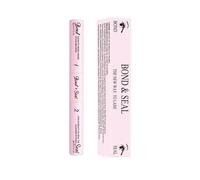 Lash And Seal - Pegamento para pestañas 2 en 1, para extensiones de pestañas, larga duración, fuerte agarre individual, autoaplicación en casa, cubierta Girl Total (rosa única)