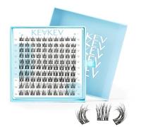 Lash Clusters 120 Pcs Cluster Lashes 3D Fluffy Eyelash Clusters DIY Cluster Eyelash Extensions Individual Lashes Thin Band & Soft(Snowdrop,10-16mix)