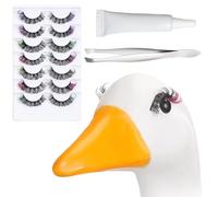 Lash Clusters, Natural Eyelash Set, Multicolor Volume Lashes, Lightweight Texture, Soft Flexible Band, Vibrant Shades, Excellent for Parties Photoshoots Teen Glam Looks
