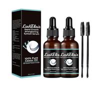 Lash Elixir Serum para pestañas,30ml Serum para pestañas con aceite de ricino orgánico,Serum para pestañas,Fortalece y nutre tus pestañas naturales (2pcs)