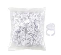 Lash Glue Rings - 100-Piece Smart Glue Cups 0.91x0.51in | Adjustable Ģlue