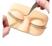 Lash Mannequin Head - Eyelash Extension Practice Head for Training | Soft Silicone with Realistic Face Shape, Makeup Practice Tool for Students, Beginners and Lash Artists Realistic Experience