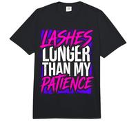 Lashes Longer Than My Patience Actitud de Belleza Comfort Colors Adult Heavyweight T-Shirt