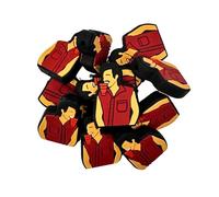 Lashicorn Country Singer - Cuentas focales de silicona | Paquete de 12 perchas frescas para bolígrafos, hilo Bubble Gum Morgan, letras de canciones temáticas de Mullet Country Boy, 2.8cm x 2.8cm,