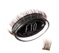 Lashify Fluffy 12 mm Gossamer DIY Eyelash Extensiones de recarga Color de chocolate Pestras falsas fciles para agregar plenitud y dimensin