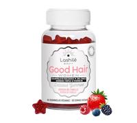 Lashilé Beauty - Complementos Alimenticios - Anticaída del Cabello, Crecimiento y Fuerza - Good Hair Women Vitamines - Fabricado en Francia - Biotina, Zinc, Hierro, MSM, Vitamina B6-60 Gummies