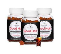 Lashilé Beauty - Complementos Alimenticios - Anticaída masculina y refuerzo capilar - Crecimiento y densidad Good Hair Men - Fabricado en Francia - Zinc, Maca, Cabello de Venus - 180 Gummies