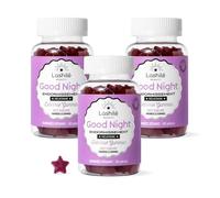Lashilé Beauty - Complementos Alimenticios - Sueño reparador y conciliación rápida - Good Night Vitamines - Melatonina 1,9 mg, L-Teanina, Vit B6 - Fabricado en Francia - 180 Gummies