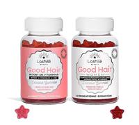 LASHILÉ BEAUTY - Food supplements - Anti-hair loss and hair growth - Good Hair and Good Hair women - Sugar free formulas - 1 month cure - Biotin, Zinc, Vitamins C, E, B6