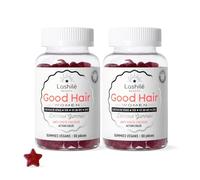 Lashilé Beauty Good Hair Women Gominolas Anticaída Mujer Biotina Hierro | Complemento anticaída mujer - Biotina, hierro, zinc, cabello de Venus - Caída frenada en el 92% - 120 gominolas