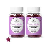 Lashilé Beauty Good Night Gominolas Sueño Melatonina 1,9 mg Valeriana | Complemento para dormir - Gominolas melatonina 1,9 mg, valeriana, pasiflora - Te duermes un 44% antes - 120 gominolas