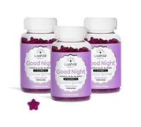Lashilé Beauty - Good Night - Sueño Reparador y Conciliación Rápida del Sueño - Melatonina 1,9 mg, Valeriana, Pasiflora y Vitamina B6 - Complemento Alimenticio Vegano - 3 Meses (180 Gominolas)