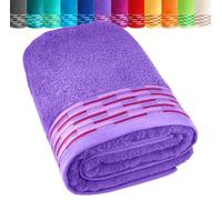 Lashuma Toalla baño Lavanda - Morada, Toalla de Playa 100x200 cm, Lgano Toalla Algodon Ducha