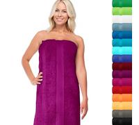 Lashuma Toalla Grande Algodon Serie: Linz, Toalla de Sauna 100x200 cm para tumbarse y secar, Toalla Color: orquídea Violeta