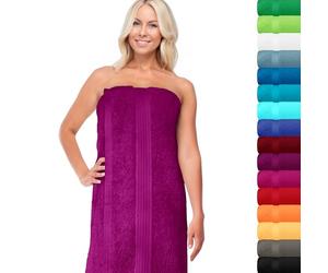 Lashuma Toalla Grande Algodon Serie: Linz, Toalla de Sauna 100x200 cm para tumbarse y secar, Toalla Color: orquídea Violeta